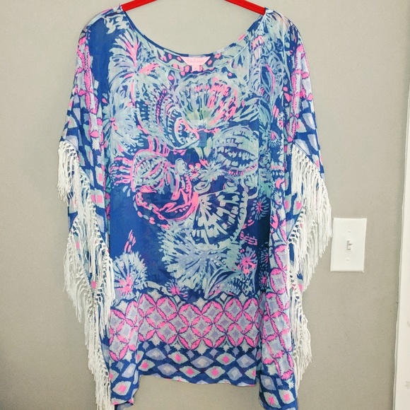 NWT Lilly Pulitzer Gypsea Girl Ginette Coverup XL - Picture 2 of 8